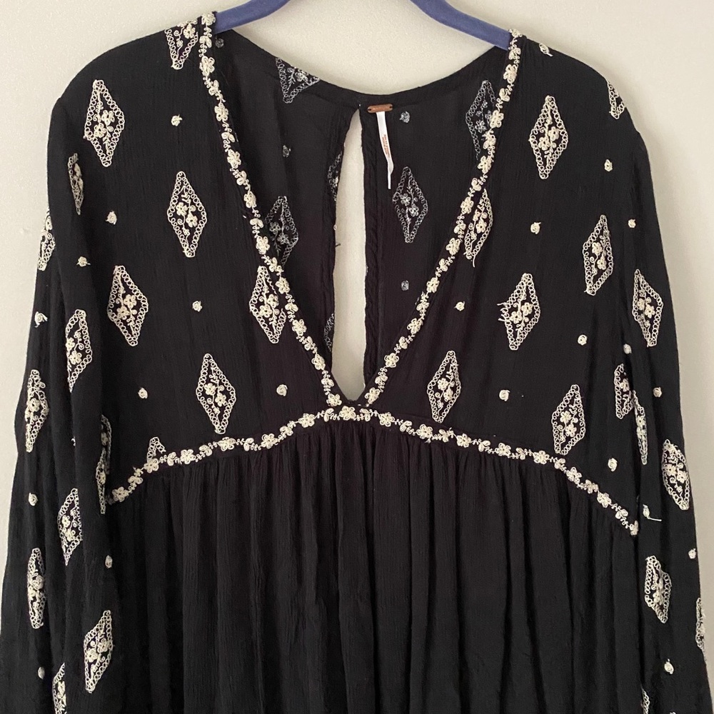Free People Diamond Embroidered Shirt - Picture 3 of 7